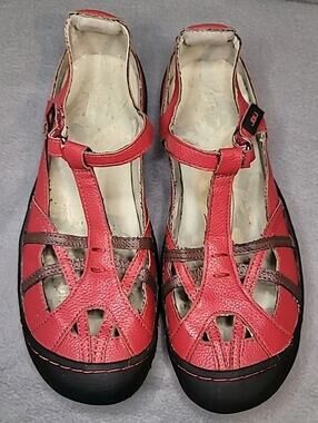 Jambu Memory Foam Cherry Blossom Nubuck Leather All Terrain Mary Jane Shoes 9.5M